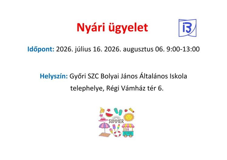 Nyári ügyelet