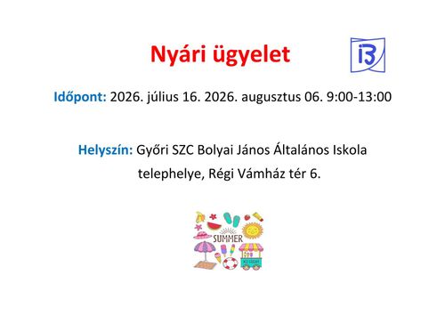 Nyári ügyelet